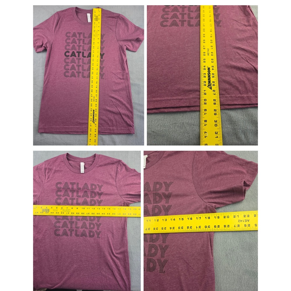 Bella Canvas Cat‎ Lady Graphic Tee Purple Womens Medium - Picture 5 of 5